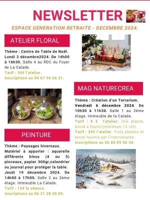 NEWSLETTER DECEMBRE 2024