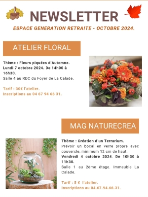 NEWSLETTER OCTOBRE 2024