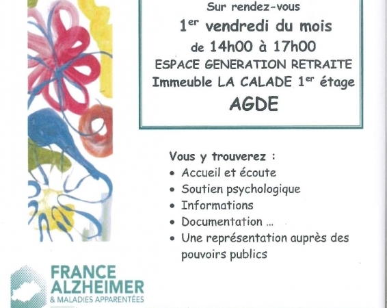 PERMANENCES FRANCE ALZHEIMER